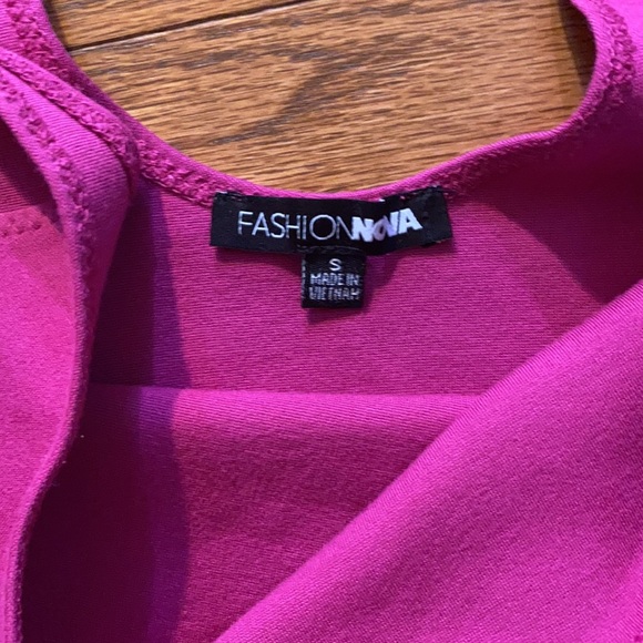 Fashion Nova Magenta bodysuit - Picture 2 of 2
